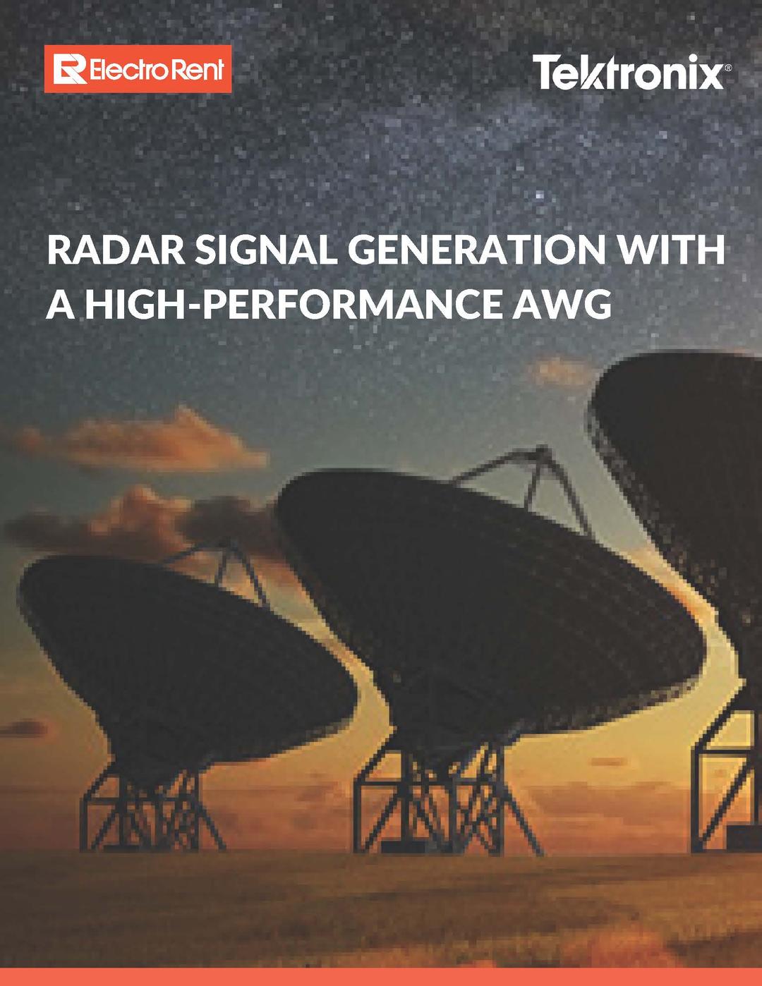 Radar Signal Generation with a High-Performance AWG, image