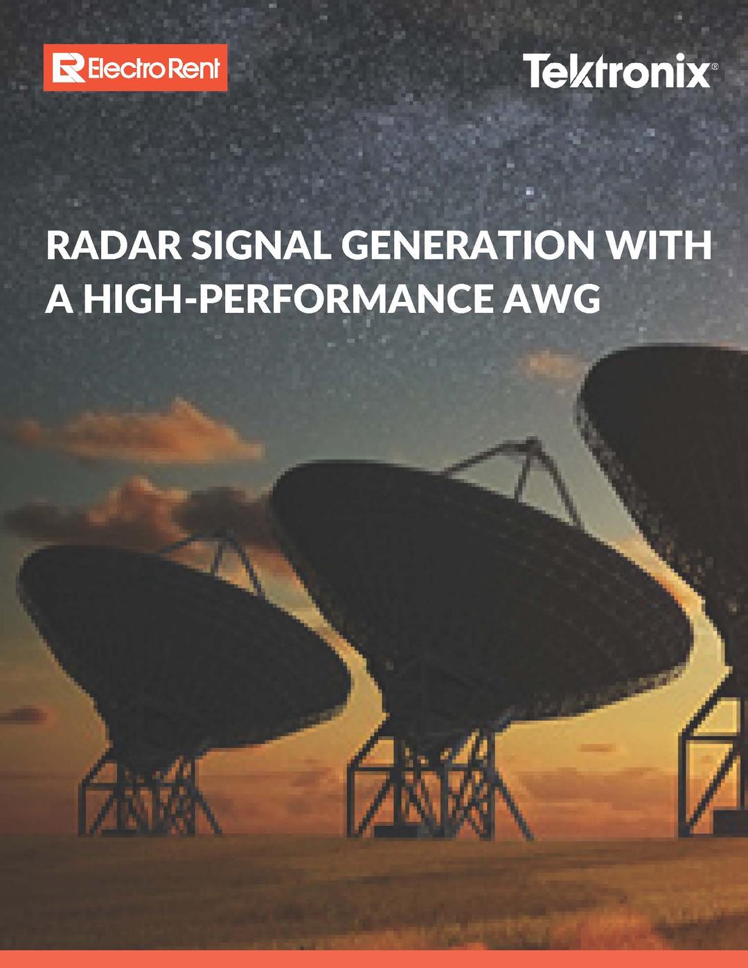 Radar Signal Generation with a High-Performance AWG, imagen
