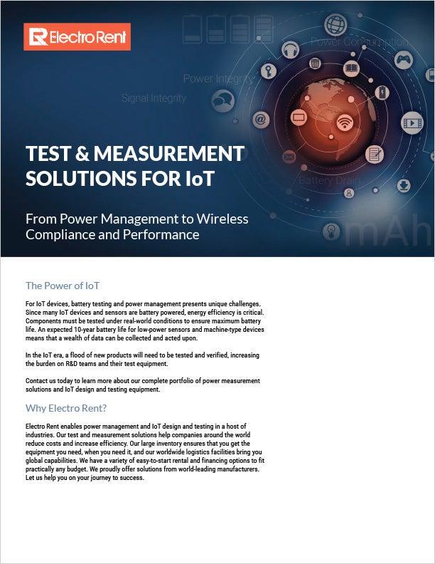 ER: Guía del Producto T&M para IoT Power, imagen