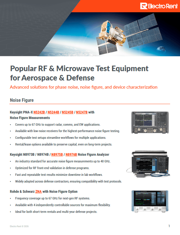 RF & Microwave Test Equipment for Aerospace & Defense, image