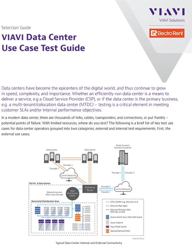 Data Center Use Case Test Guide Data, bild