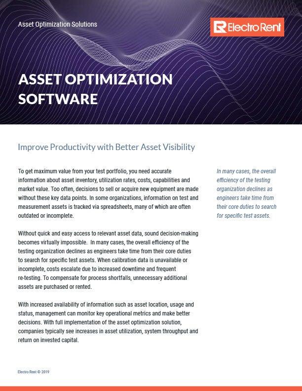 Asset Optimization Software, image