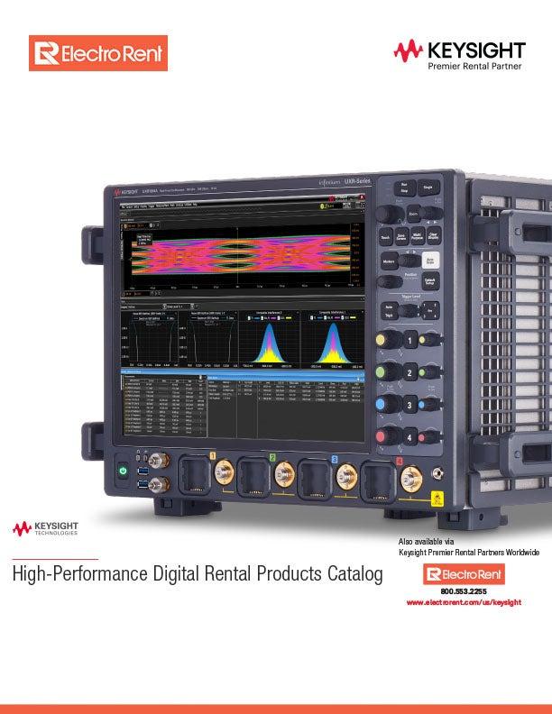 Keysight High Performance Digital Rental Catalog, image